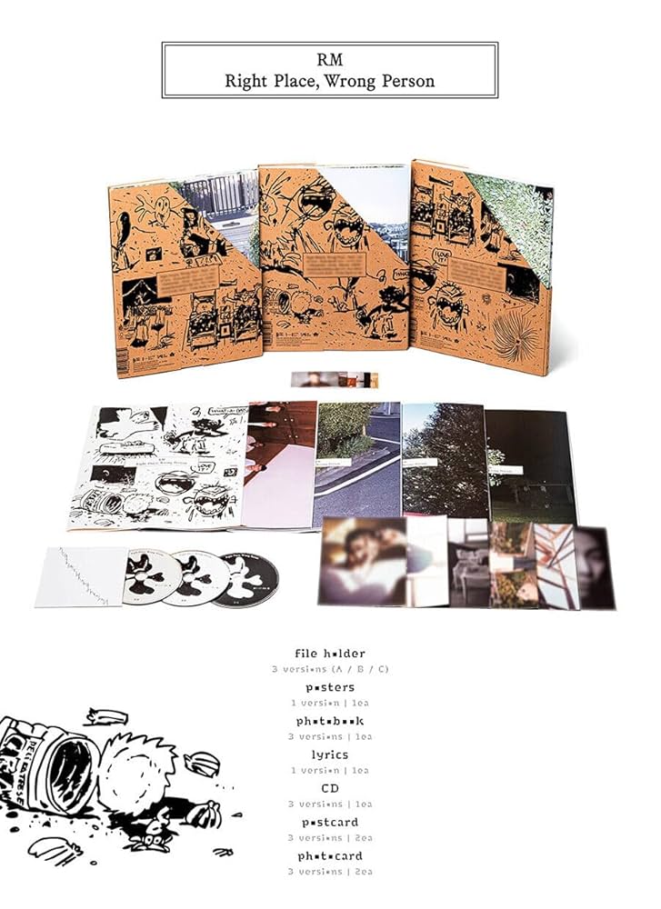 未開封レコード RM BTS Right Place, Wrong Person RM (BTS) - 'Right Place, Wrong Person' Solo K-POP Album (Ver